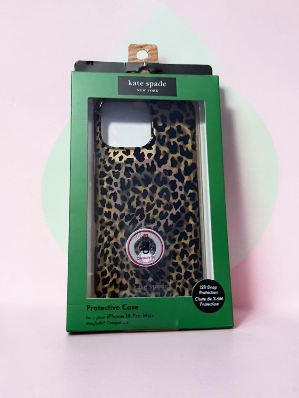 KATE SPADE iPhone 16 Pro Max Cheetah Print Phone Case NEW NIB